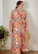 Load image into Gallery viewer, Tropical Wrap Dress
