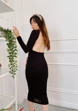 Load image into Gallery viewer, Knit Open Back Midi Dress
